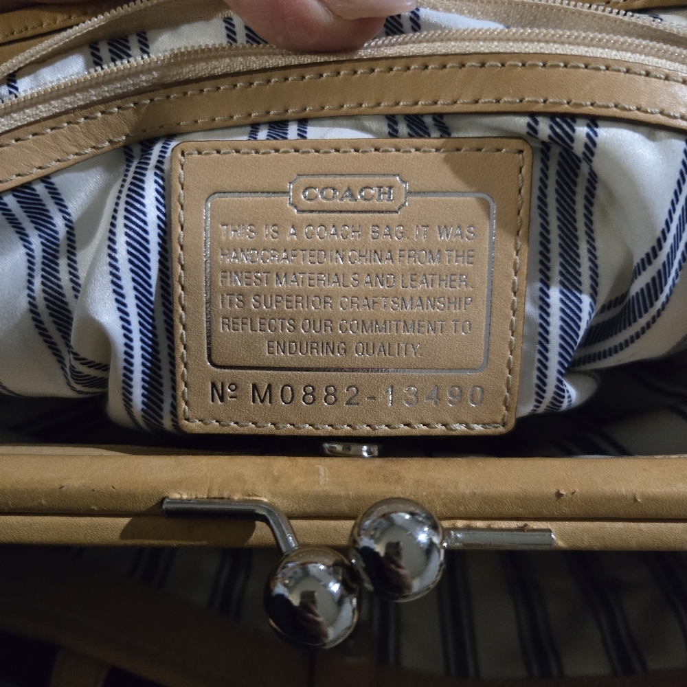 Coach Green Canvas Tote - Picture 7 of 7